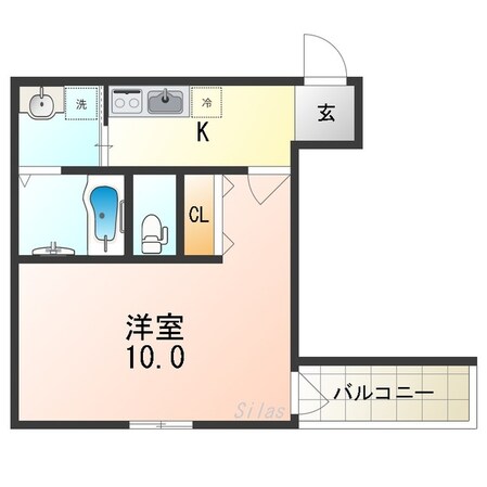 放出駅 徒歩11分 2階の物件間取画像